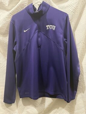 TCU Horned Frogs Nike Purple Dri-FIT Mesh Athletic Top